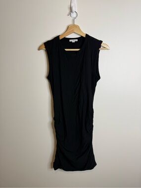 James Perse Ruched Tank Dress black size 2 medium